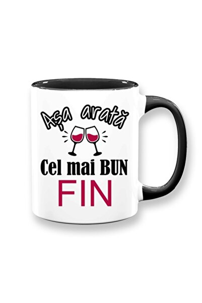 OEM Cană personalizată pentru naș cu mesajul: „Așa arată cel mai bun naș”, Be...