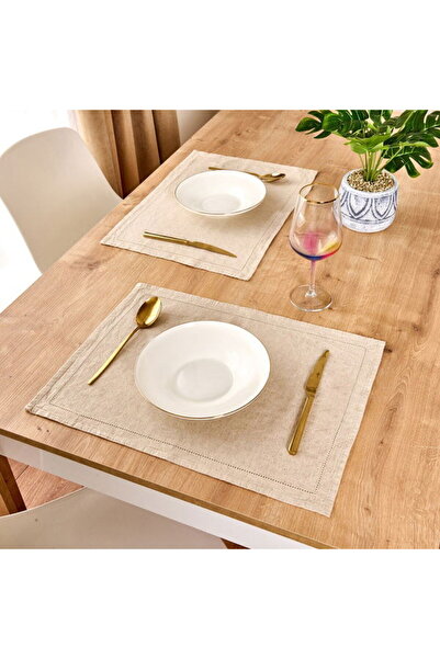 My Home Myhome Pamira 2'li Amerikan Servis - Bej - 30x45 cm