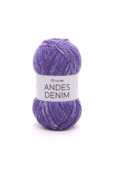 Yarnart ANDES DENIM - AȚĂ DE TRICOTAT PURPLE-5104