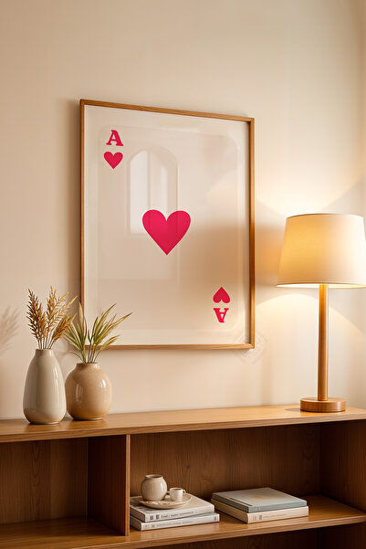 Basquiart Poster cu ramă din lemn din seria Lucky You, decor de perete pentru...