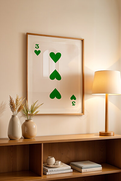 Basquiart Poster cu ramă din lemn din seria Lucky You, decor de perete nr:140