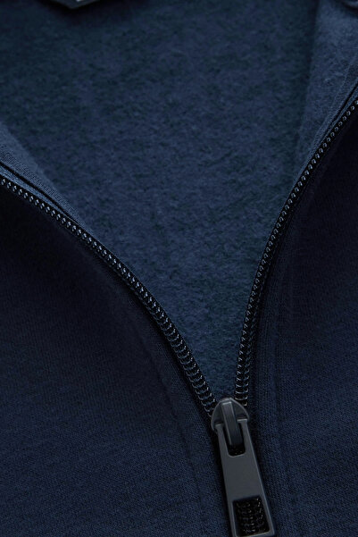 kinderos Fiúk Basic sima kapucnis pulóver cipzárral - 2544