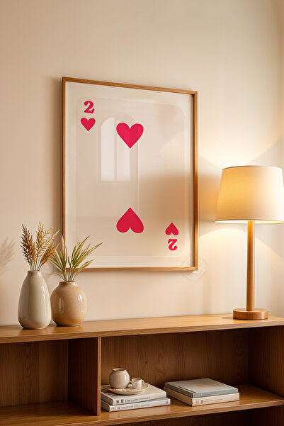 Basquiart Poster cu ramă din lemn din seria Lucky You, decor de perete nr:95