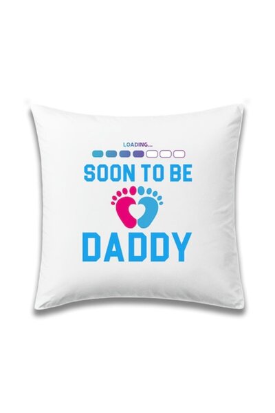 OEM Pernă personalizată cu mesajul „Se încarcă, în curând va fi tati”, Model ...