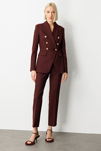 Ekol Double Breasted Collar Cover Pocket Jacket