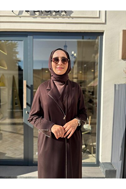 MissWhence 38404 Zipper Detailed Cap Brown