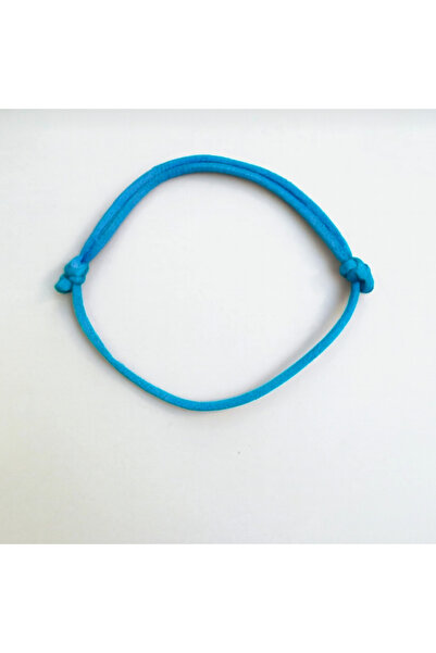 Femenino Petrol Mavisi Saten İp Ayarlanabilir Halhal Özel Kutulu