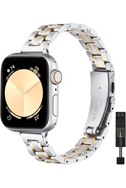 Alstrap Apple Watch 11-10 42mm 9 8 7 41mm 6 5 4 Se 40mm 38mm Uyumlu 5 Parçalı...
