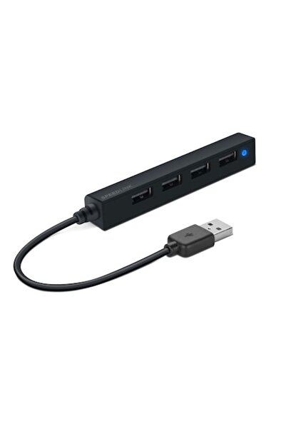 Speedlink Hub USB SNAPPY SLIM, 4 porturi, USB 2.0, pasiv, negru
