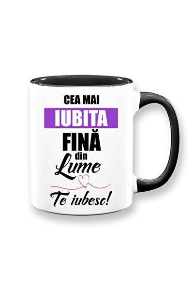 OEM Cană personalizată pentru fină cu mesajul: „Cea mai iubită fină din lume,...