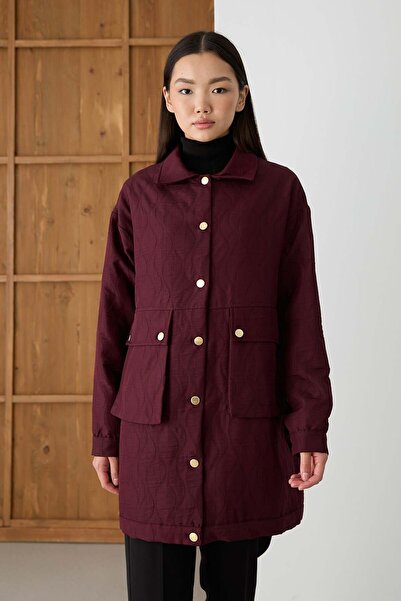 Rimel Moda Master Kapitone Kap Bordo