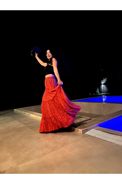 Meevo Shop ETNİK KIRMIZI ETEK