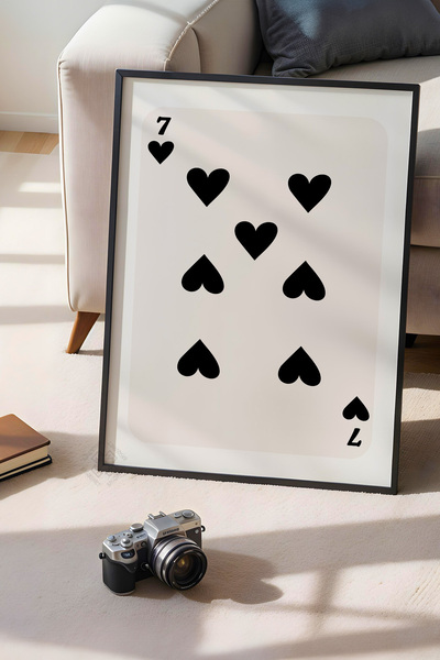 Basquiart Αφίσα της σειράς Lucky You με μαύρο πλαίσιο, Διακοσμητικός πίνακας ...