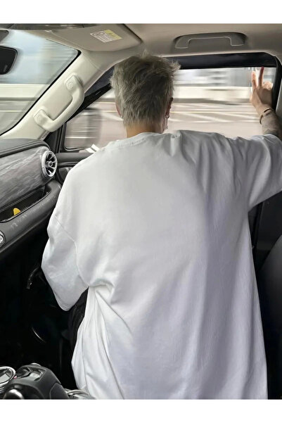 Wear Up Μπλουζάκι με στάμπα Oversize Crew Neck - Λευκό