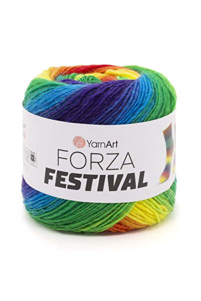 Yarnart FORZA FESTIVAL - AȚĂ DE TRICOTAT MARBLEIZED EBRULİ-2914