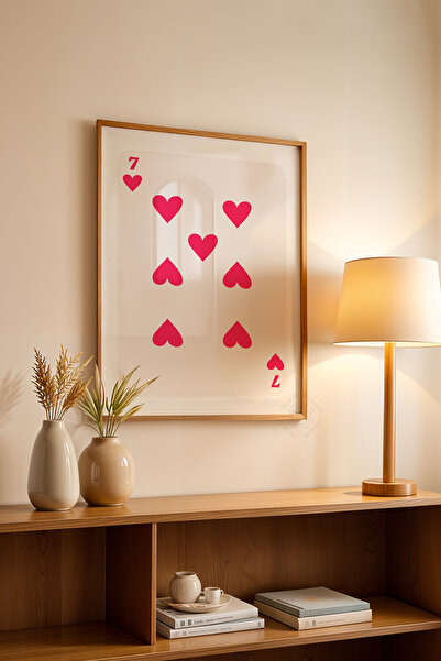 Basquiart Poster cu ramă din lemn din seria Lucky You, decor de perete pictat...