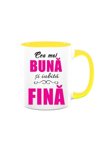 OEM Cană personalizată pentru Fină cu mesajul: „Cea mai bună și mai iubită fi...