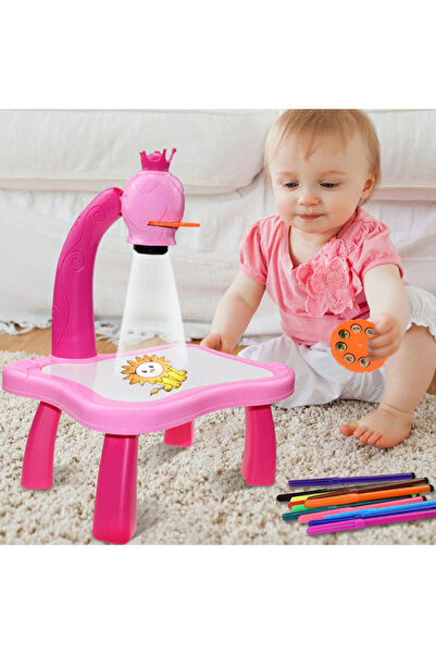 Pitikot Jucarie educationala tip tabla Pitikot®, masuta de desenat cu proiector