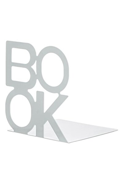 ANTBRO Μεταλλική Βάση Βιβλίου Antbro, Λευκό Χρώμα, 12.5x12.5x14.5cm