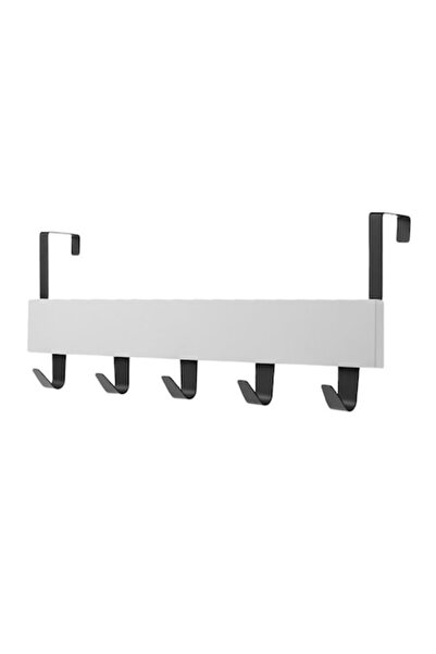Hettich Cuier alb cu 5 cârlige pentru ușă 38x7x16 cm Metal/PAL