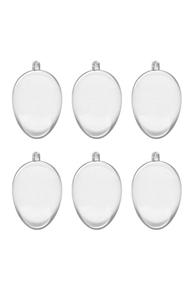 OEM Set of 6 Transparent Eggs for Easter Creations, 6 cm