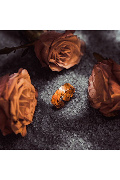 ARANA Woven Copper Ring