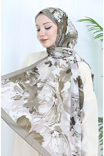 sefamerve Desenli Soft Şal 70318-05 Açık Bej