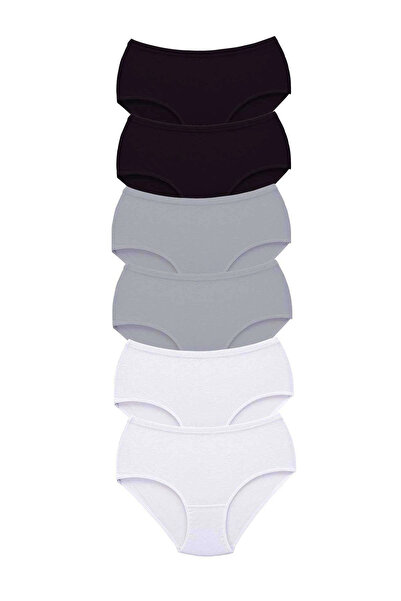 shopwave Litaetrend 6 Pieces Passion Women High Waist Bato Thick Rubber Panties S16