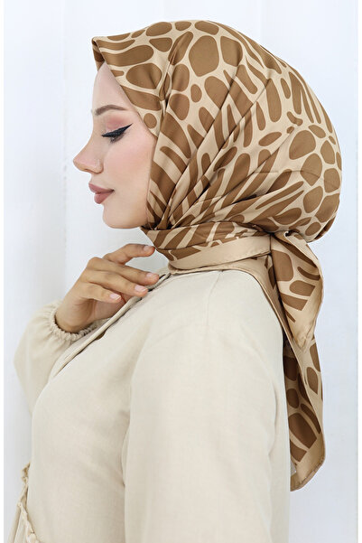 sefamerve Dijital Rayon Eşarp 70302-04 Sütlü kahve