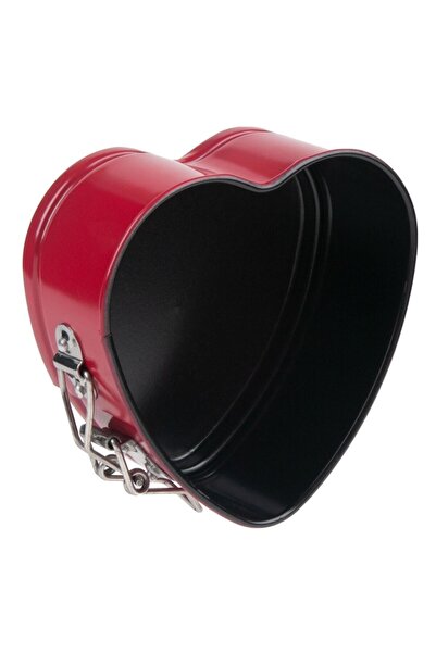 ANTBRO Small metallic heart-shaped baking pan with detachable base Antbro®, 12 x 11 x 5 cm