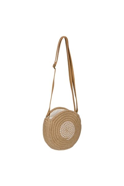 OEM Women's Summer2021 Straw Handbag, Adjustable Long Strap, Beige