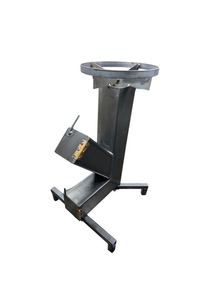 ZanaCasei Rocket stove, Firebox side: 15 cm