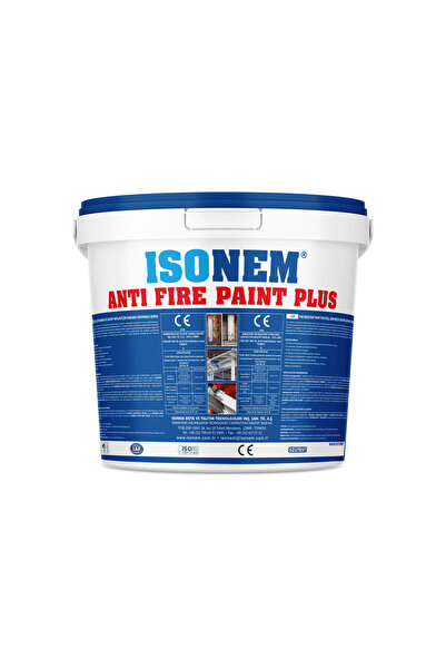 Isonem ANTIFIRE PAINT PLUS Çelik Ahşap Beton 120 Dk Yangına Dayanıklı Beyaz B...