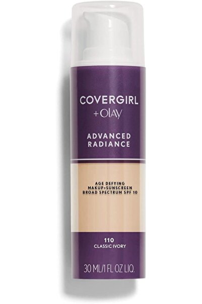 covergirl كريم أساس سائل متطور مقاوم لعلامات التقدم في السن، عاجي كلاسيكي، 1 أونصة