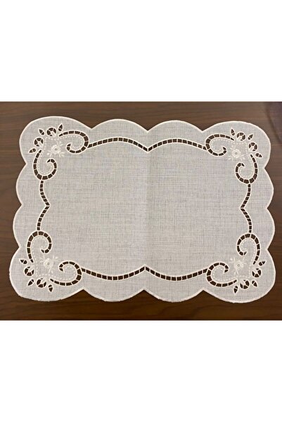 Denef Home Delik İşi Royal Amerikan Servis, Krem Renk, 35x50 cm, 1 Adet