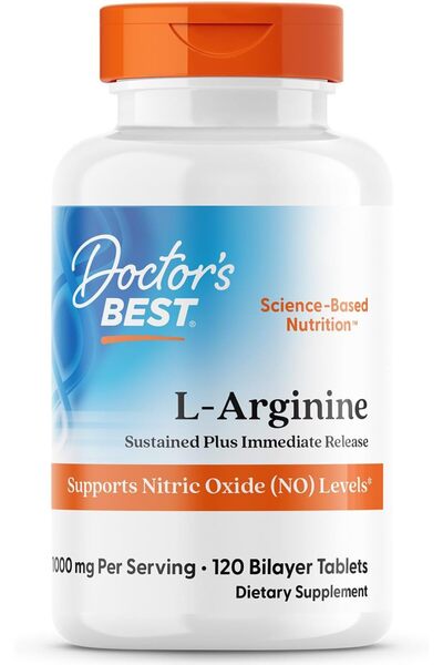 Doctor's Best إل-أرجينين ممتد المفعول ٥٠٠ مجم ١٢٠ قرصًا