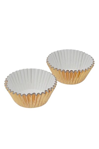 Jumbo Paper baking molds for muffins, gold, 10.5 cm, 50 pieces