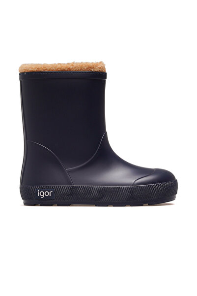 IGOR Yogi Borreguito Unisex Çocuk Kürklü Su Geçirmez Çizme 25k W10306 Lacivert