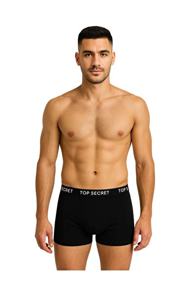 Top Secret Men's Cotton Boxers, Logo, Multicolor, set of 6 pieces.