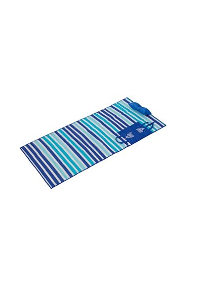 Lumi LUXURY Beach mat with inflatable pillow, blue, 86 x 180 cm
