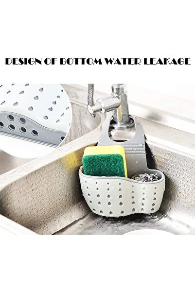 Hope Sink Caddy Sponge Holder, Kitchen Sink Storage Basket Organizer for Sponges Soaps and Clea