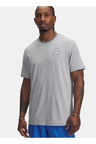 Under Armour 6004143-011-UA 60/40S SPORTS WM SS Gri Bisiklet Yaka Normal Düz ...