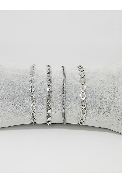 Kusakli 4lü Zincir Bileklik Seti