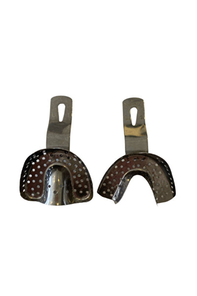 Ditok Dental Metal Ölçü Kaşığı Dişli - Alt Üst Takım No1