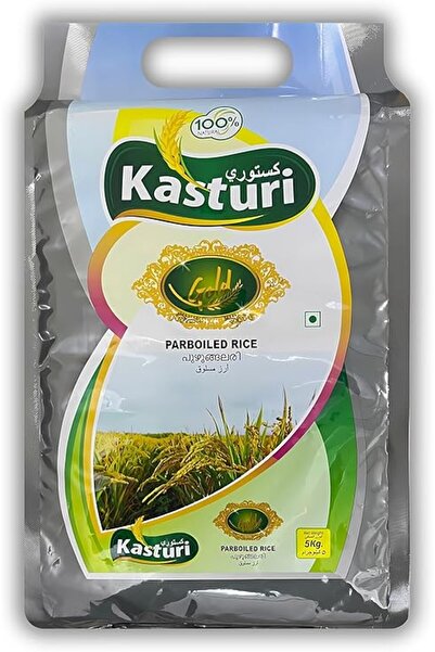 Kasturi Parboiled Rice 5kg | Premium Long Grain Rice Rich in Vitamins & Fiber