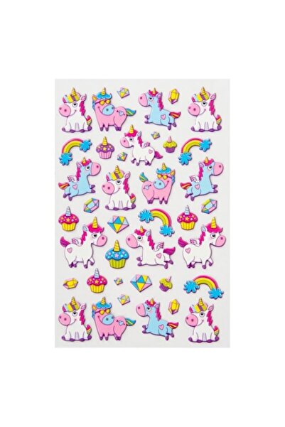 OEM Evia 3D Stickers with Unicorn and Rainbow