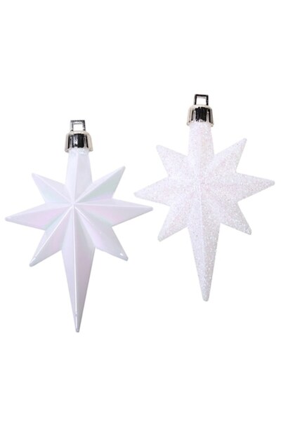 OEM Set globuri de Crăciun în formă de stea, Amelex Solution, 8,38 cm, 16 buc...