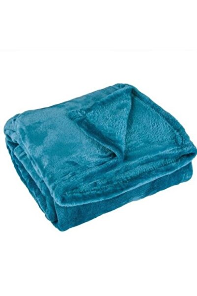 OEM Pătură decorativă din catifea, albastră, 131 x 160 cm