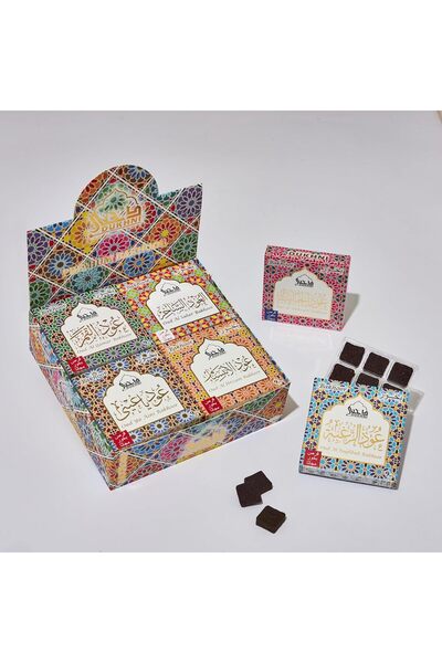 dukhni مجموعة بخور العود | ١٢ صندوقًا متنوعًا | ١٢٠ عبوة إعادة تعبئة | بخور ع...