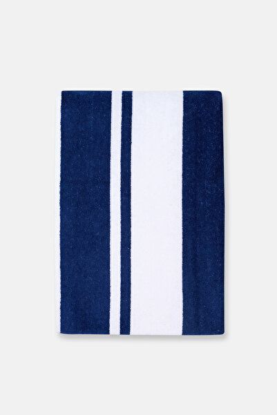 Eros Βελούδινη πετσέτα με σχέδιο σε μπλε ναυτικό χρώμα 80Χ150